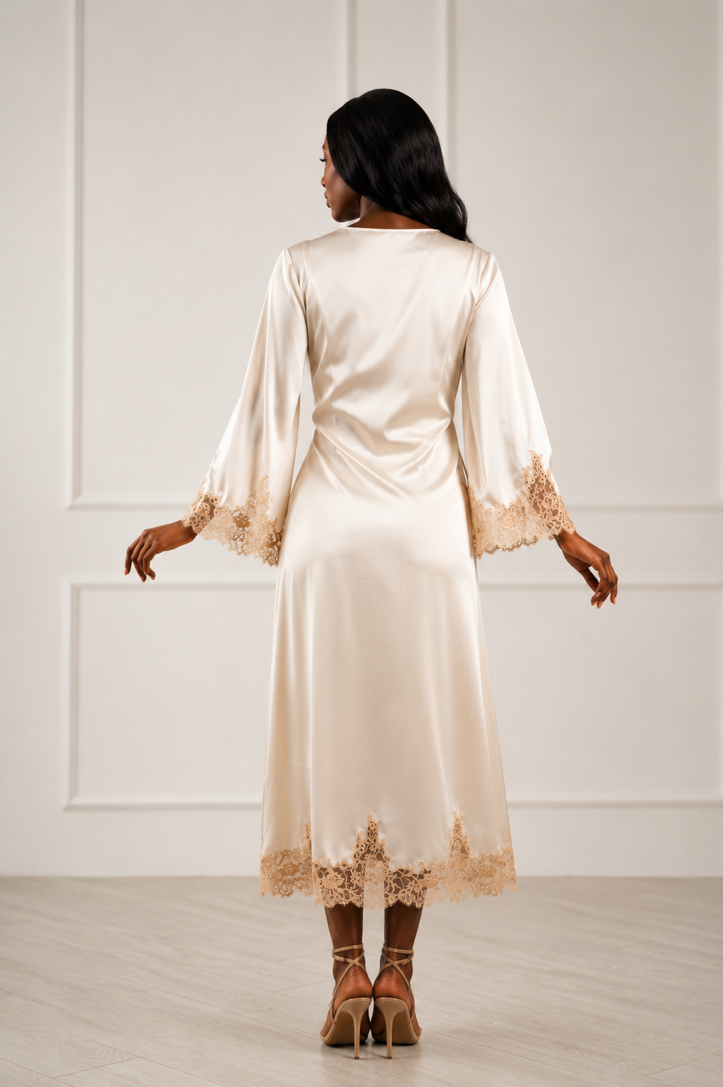 Juliette Silk Satin Robe