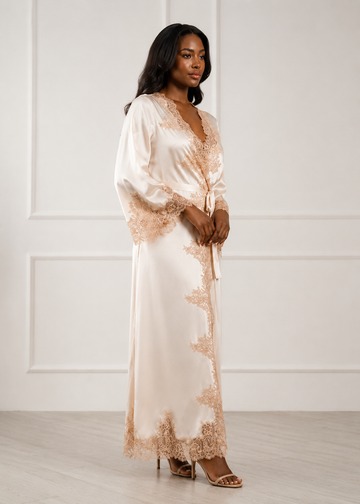 Juliette Silk Satin Robe