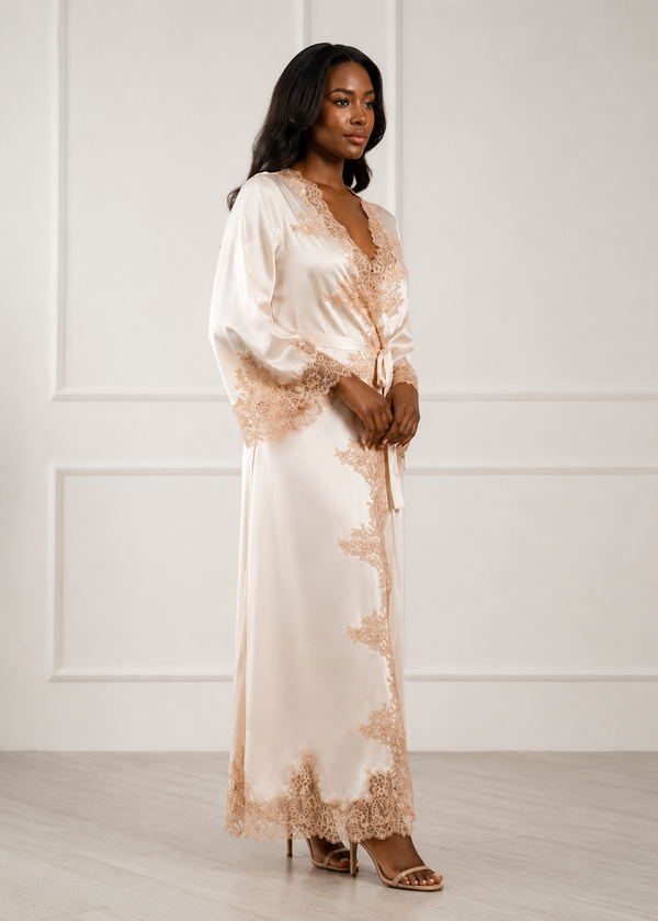 Juliette Silk Satin Robe