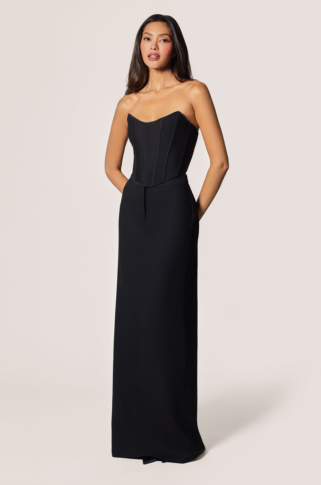 TUXEDO BUSTIER