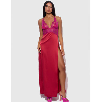 Celeste Lace Plunge Gown