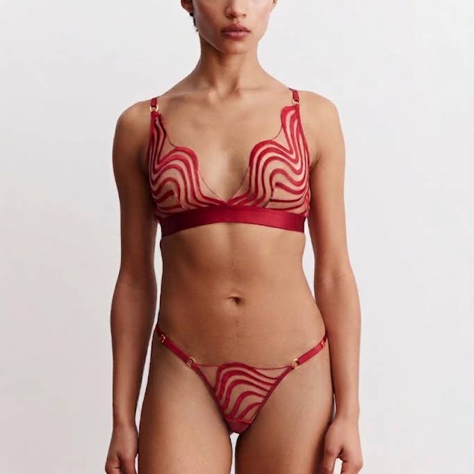 Motion Embroidered Lingerie Set