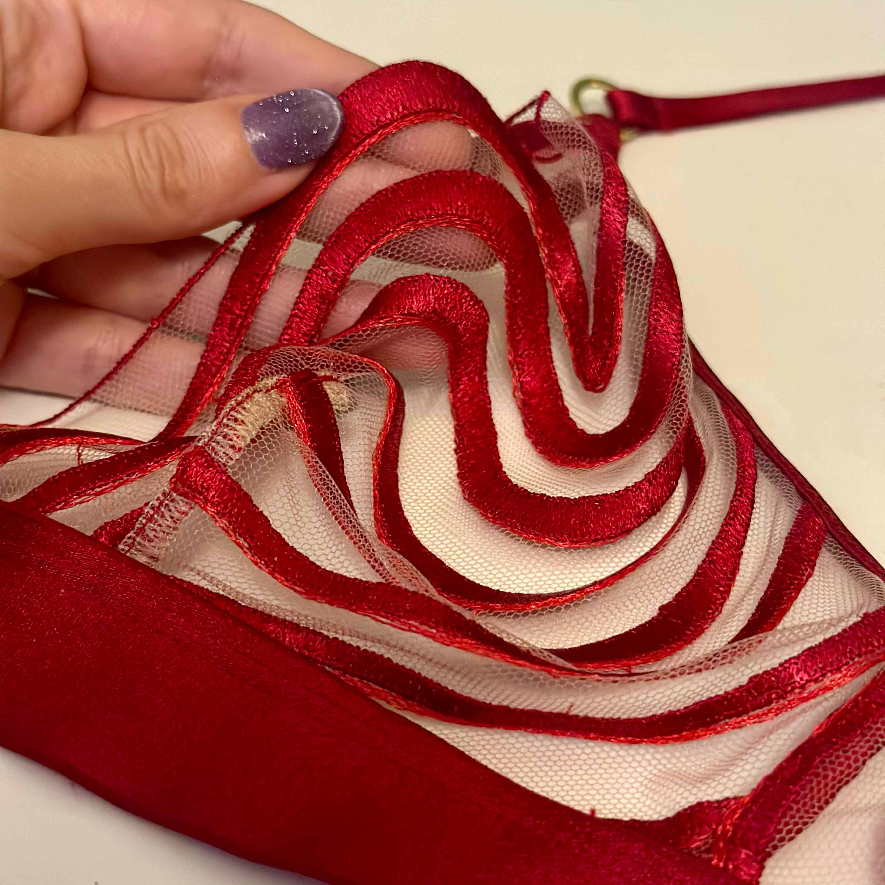 Motion Embroidered Lingerie Set