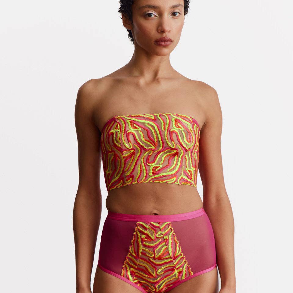Prism Embroidered Bandeau Set
