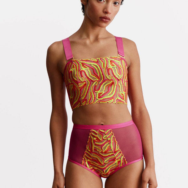 Prism Embroidered Bandeau Set