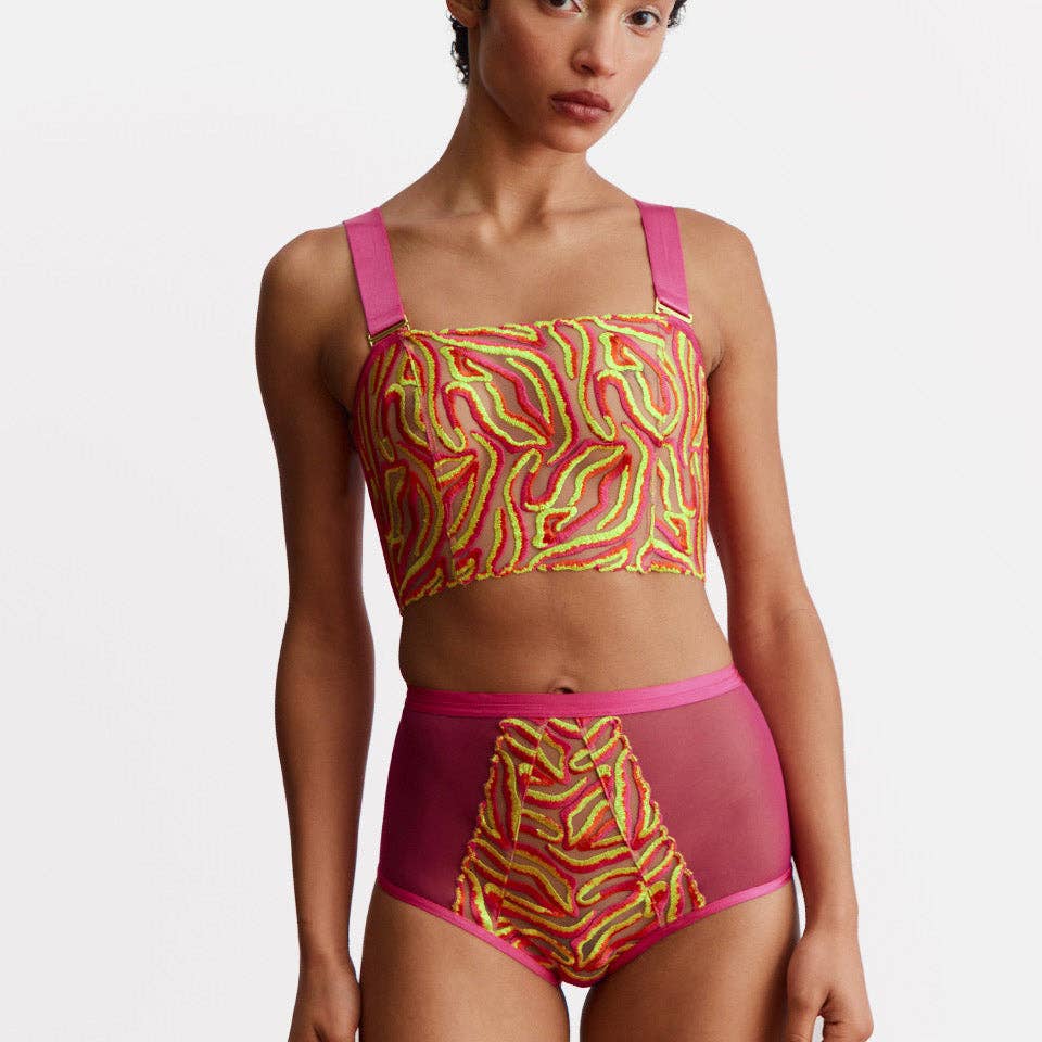 Prism Embroidered Bandeau Set