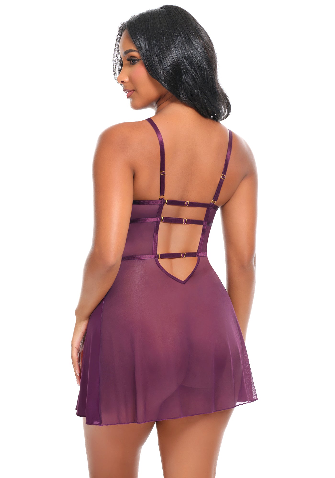 Catalina Satin & Lace Babydoll