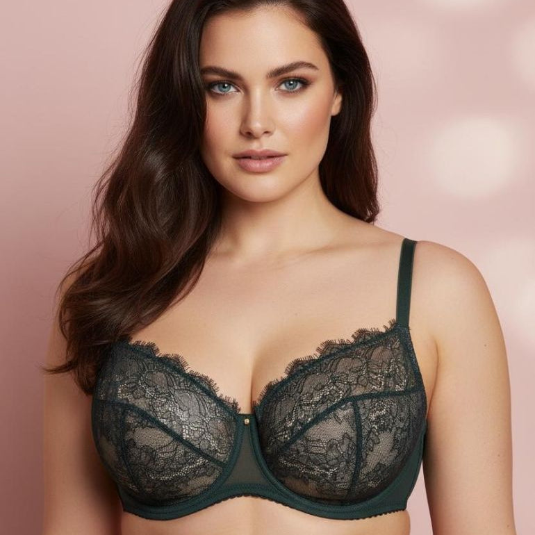 Evergreen Lace Lingerie Set